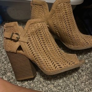 Booties with open toe